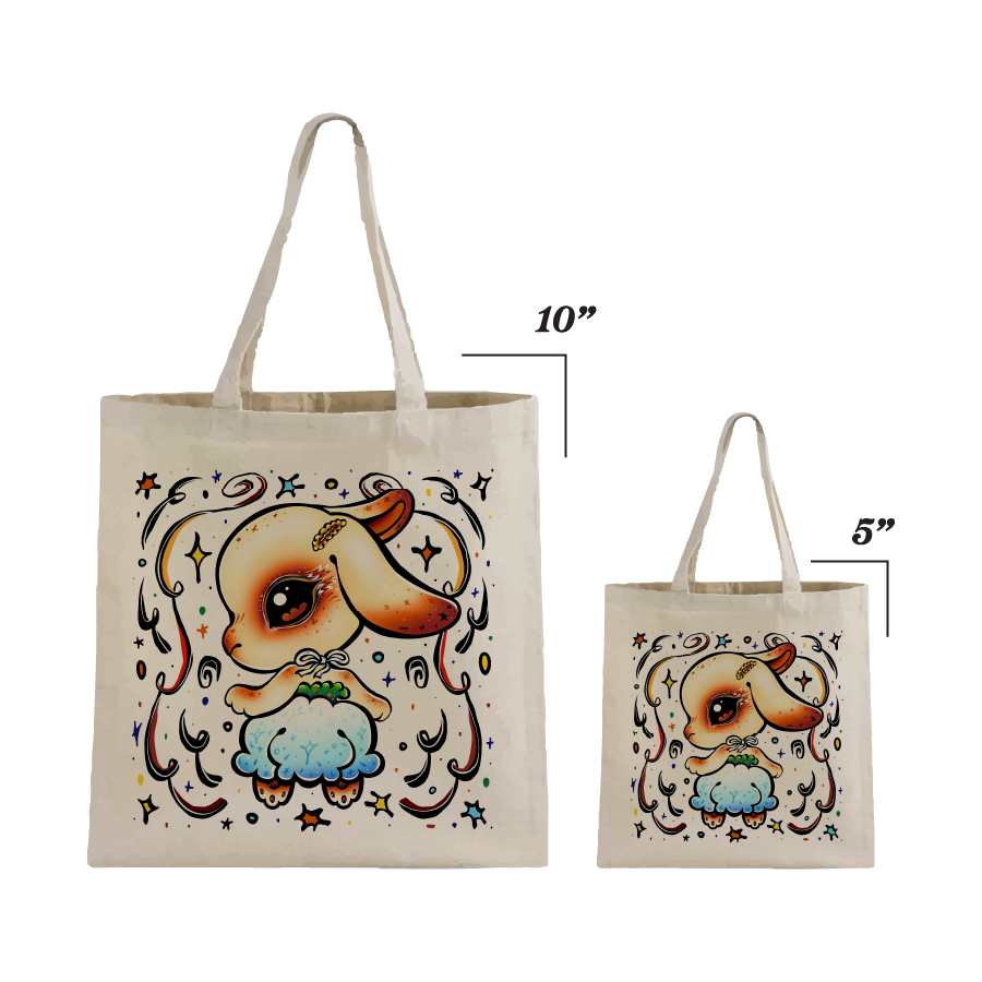 'Blue Bell Bunny' Tote Bag
